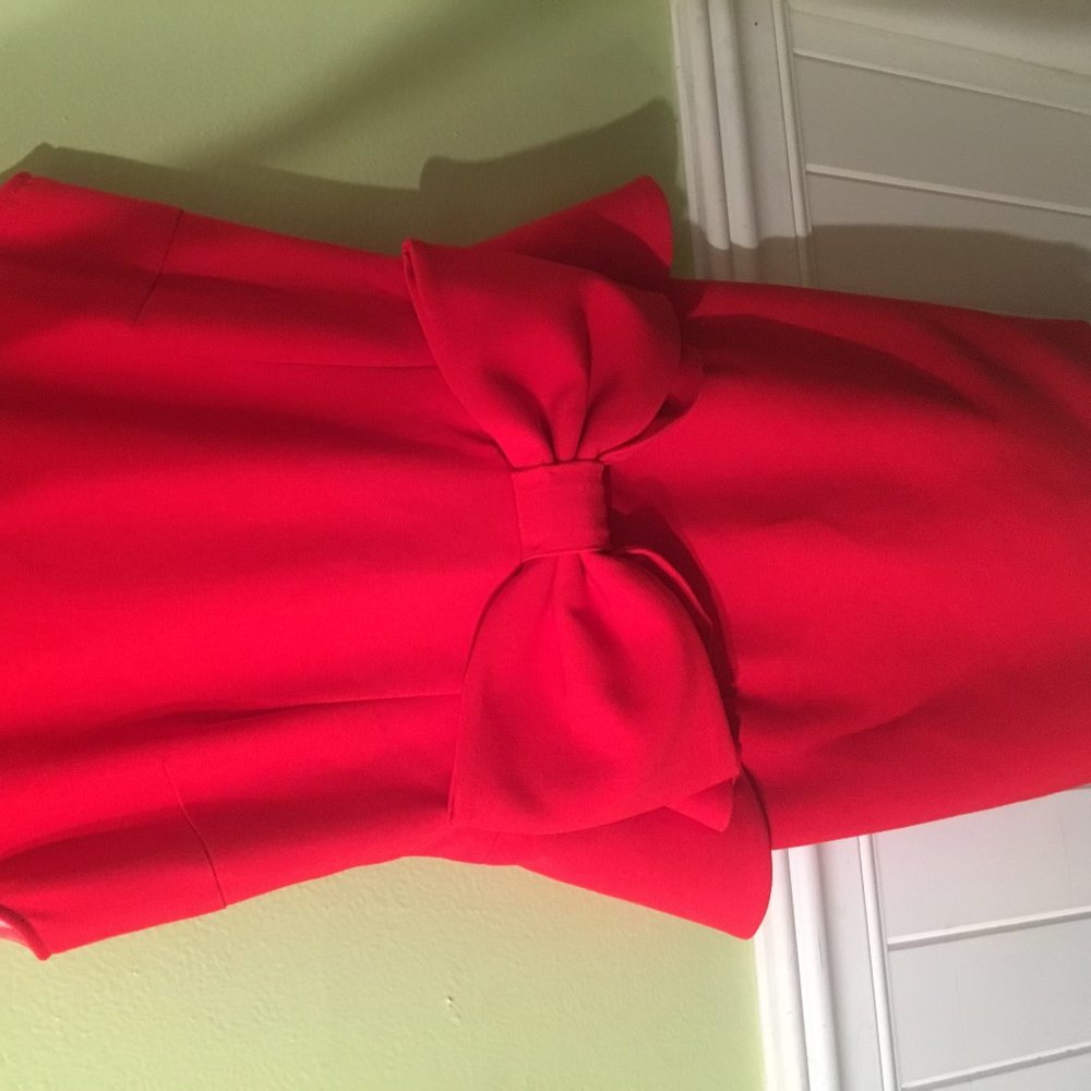 Red classy bow dress